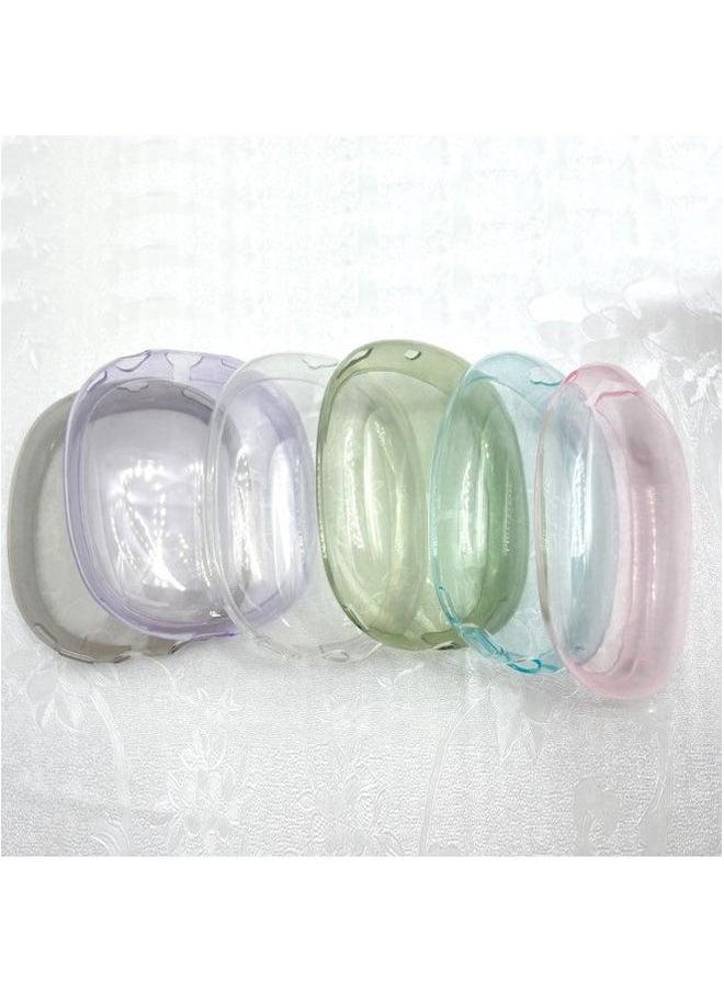 Generic - Applicable To Apple Air Pods Max Bluetooth Wireless Headset Transparent Soft Shell Protective Cover-Color:light Blue/outer Earmuffs-Model:Air Naked - Image 1