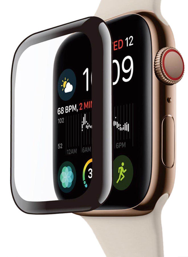 Blueo 3D curved Tempered Glass For Apple Watch 44mm 4.4 x 3.8 x 0.03cm Black - Image 2
