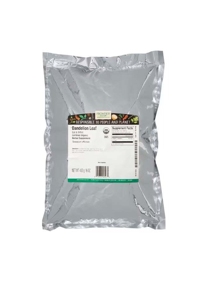Frontier Co-op Organic Cut And Sifted Dandelion Leaf 16 oz 453 g  - Image 2
