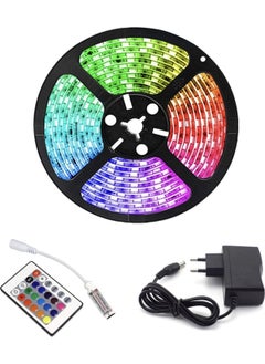 POWER 2 Pieces (5 Meters + 5 Meters) RGB LED Strip Indoor and Outdoor 5 Meters Remote Control Set Plug and Play  - Image 1