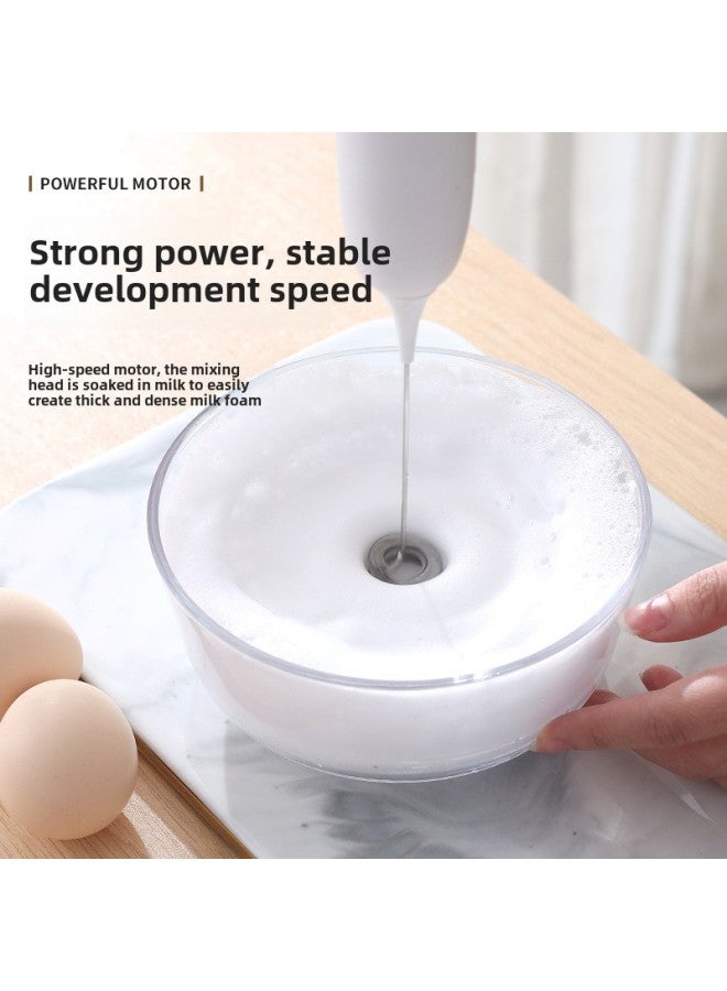 Milk Frother Wholesale Coffee Milk Mixer Household Small Baking Tools Handheld Wireless Electric Milk Beater-Color:Mini Battery Version Of Milk Frother [black]]  - Image 4