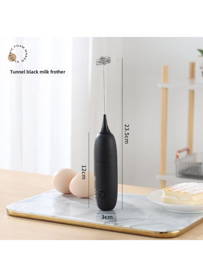 Milk Frother Wholesale Coffee Milk Mixer Household Small Baking Tools Handheld Wireless Electric Milk Beater-Color:Mini Battery Version Of Milk Frother [black]]  - Image 1