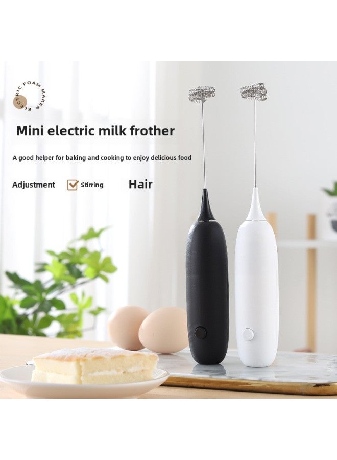 Milk Frother Wholesale Coffee Milk Mixer Household Small Baking Tools Handheld Wireless Electric Milk Beater-Color:Mini Battery Version Of Milk Frother [black]]  - Image 2