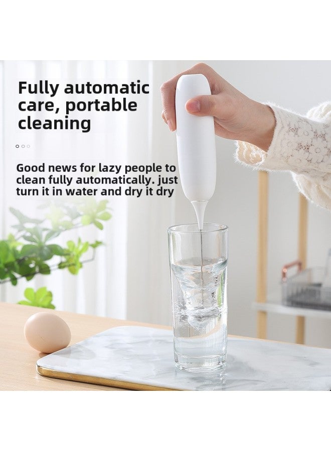 Milk Frother Wholesale Coffee Milk Mixer Household Small Baking Tools Handheld Wireless Electric Milk Beater-Color:Mini Battery Version Of Milk Frother [black]]  - Image 5