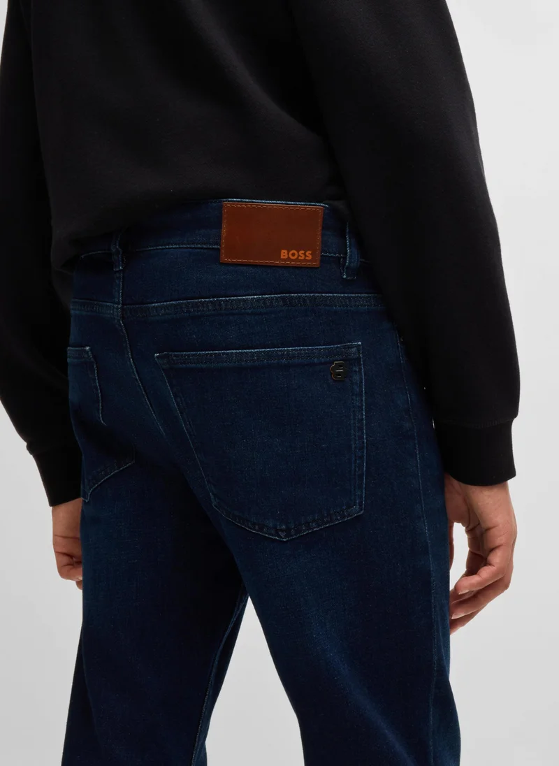 BOSS Delaware Slim-fit jeans in pure-blue comfort-stretch denim