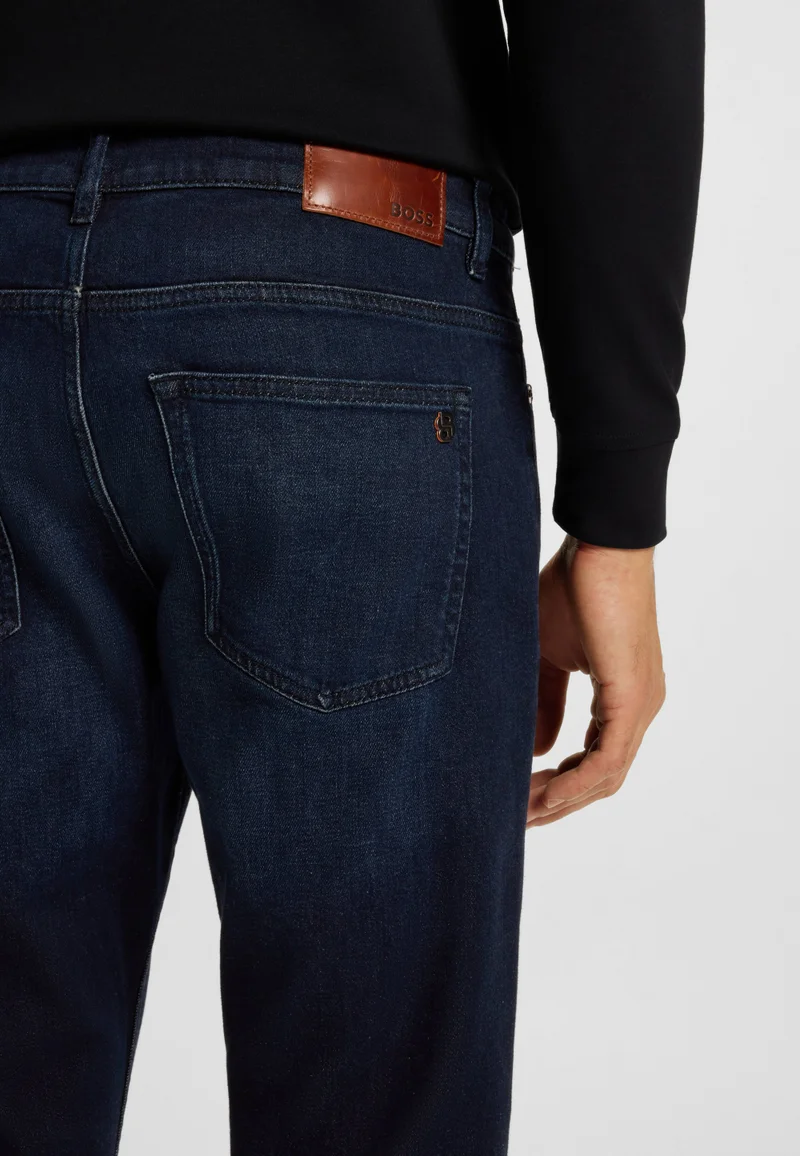 BOSS Dark Blue Delaware slim-fit jeans in blue comfort-stretch denim for Men | Best Price UAE