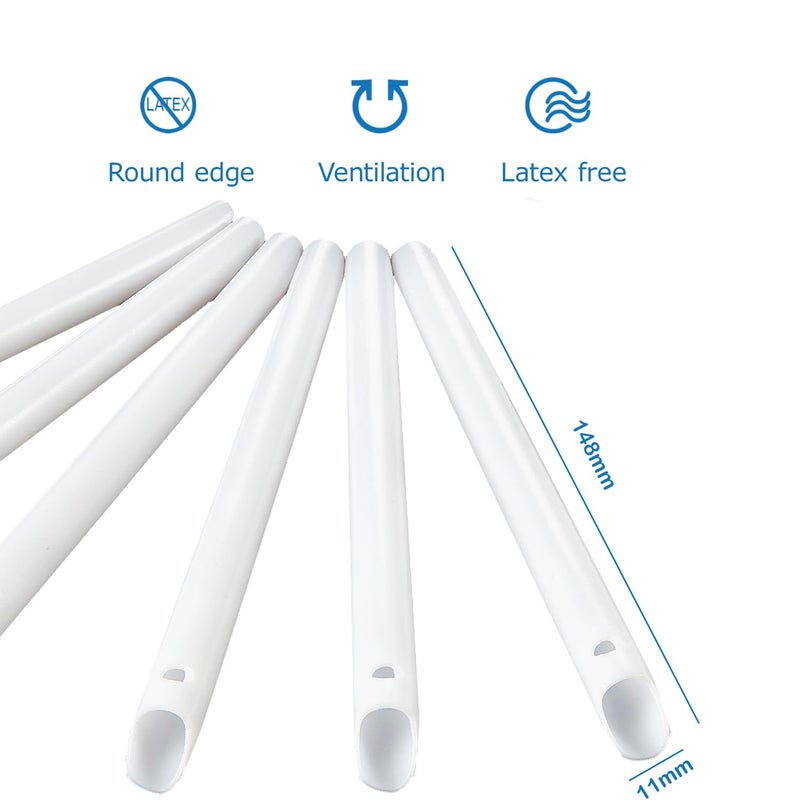 JMU 100 قطعة من نصائح الشفط HVE للأسنان، نصائح الإخلاء للأسنان، نصائح الإخلاء عالية الحجم، نصائح الشفط القابلة للتصرف مع فتحات تهوية - Image 2