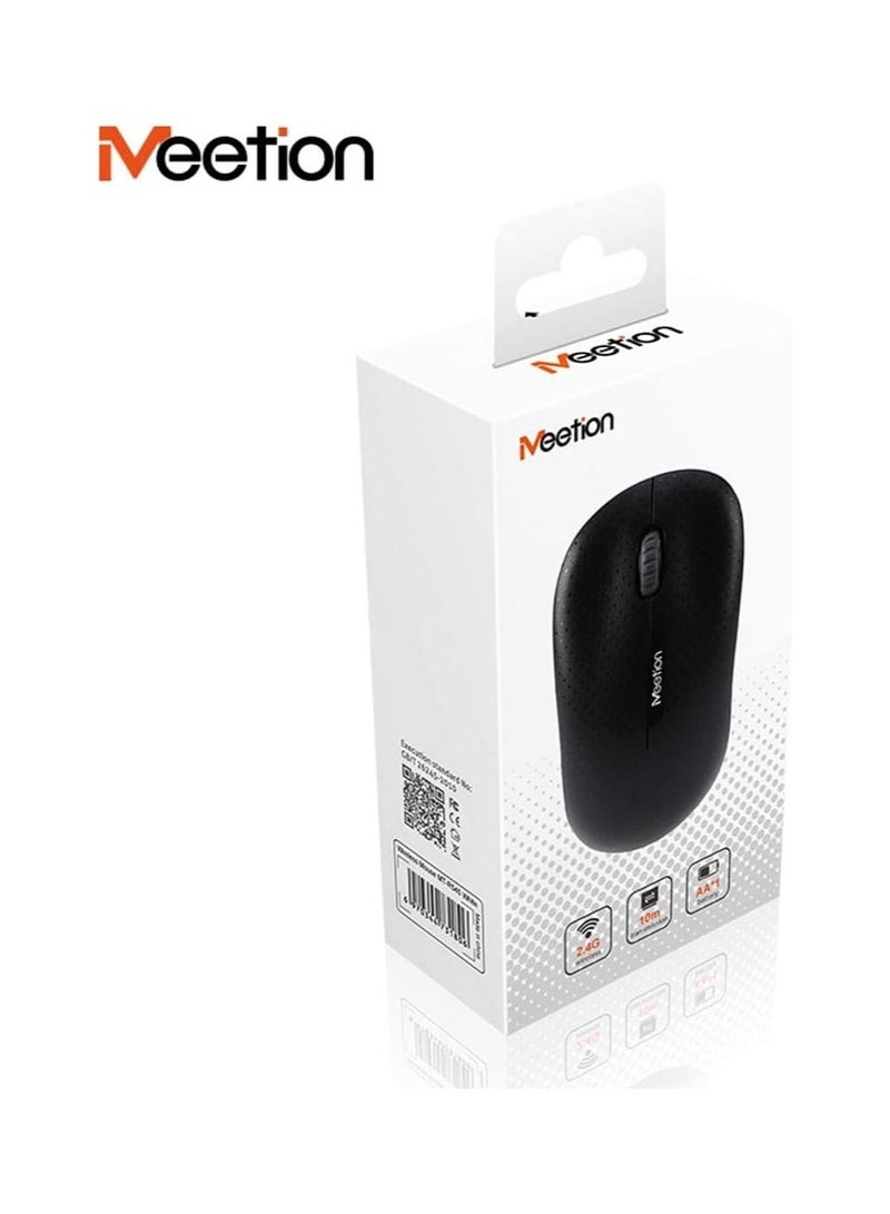 Meetion R545 Wireless USB Mouse With LED Light DPI Control For PC And Laptop - Black - Image 3