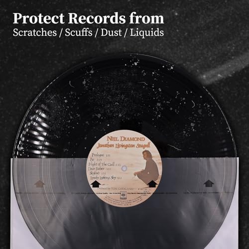 sdroceRyaM 20pcs Vinyl Record Inner Sleeves 12 Inches Rice Paper LP Sleeves for 33 RPM Anti-Static Vinyl Record Sleeves 3-Layer Acid-Free Protective Sleeves for Album Cover LP Collection - Image 3