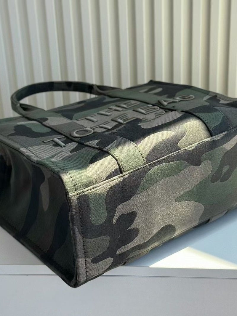 Mj Same Camouflage Canvas Tote Bag Women'S Bag Shoulder Crossbody Handbag - Image 4