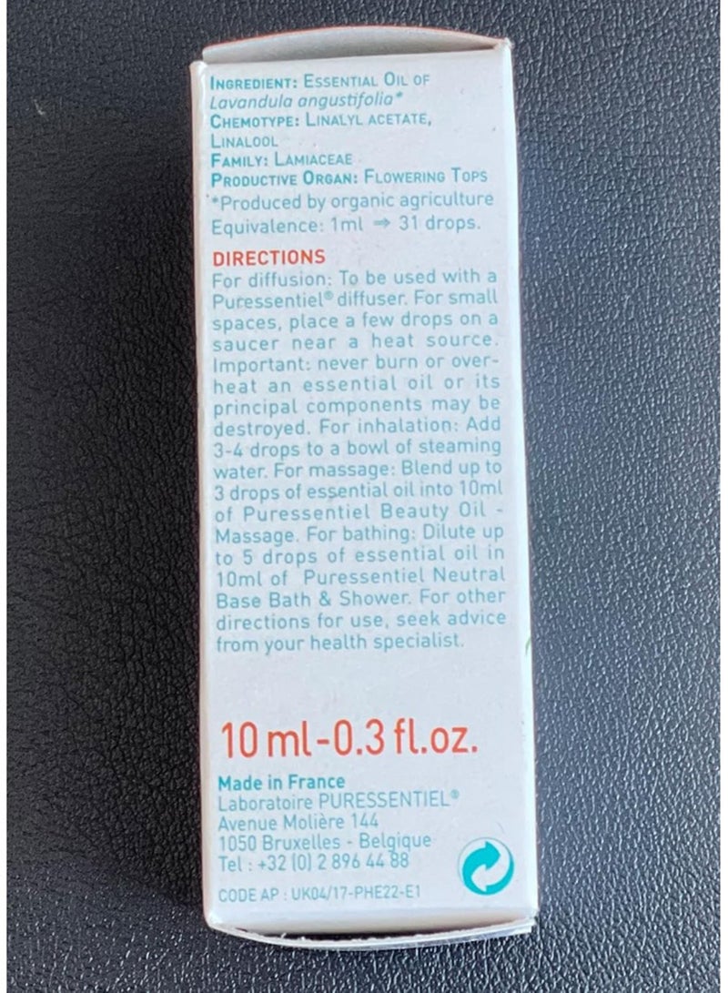 Puressentiel Essential Oils For Diffusion Infused With True Lavender Blend Enriched With Essential Oils 30Ml  - Image 3