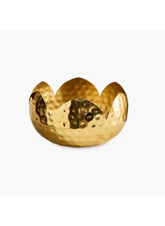 Home Box Kumudh Noore Decorative Hammered Urli - 24x24x13 cm - Image 5