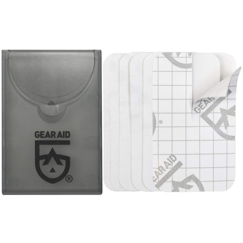 GEAR AID Tenacious Tape Mini Patches to Repair Jackets, Tents and Rain Gear, Black and Clear, 1.5”x2.5” - Image 1