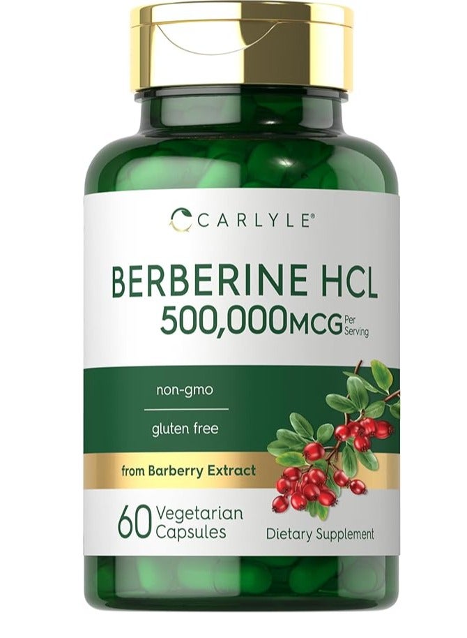 Carlyle Berberine Supplement 500,000mcg  60 Capsules