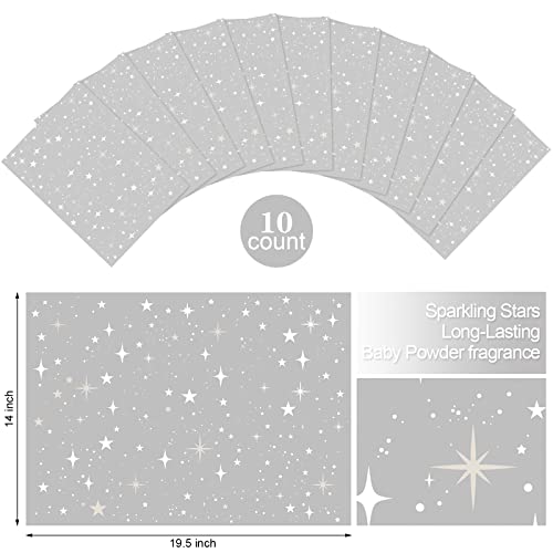 Geosar 10 Sheets Drawer Liners for Dresser Scented Drawer Liners Non Adhesive Scented for Home Shelf Closet(Star) - Image 2