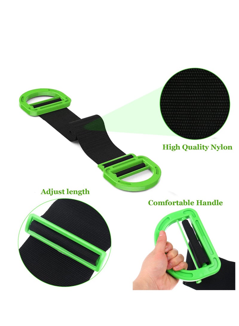 SYOSI Moving Straps, 2 Pack Adjustable Lifting Moving Straps, Handle Lifting Straps with Non-slip Gloves for Move and Carry Furniture, Appliances, Mattresses, Boxes, Support up to 600lbs - Image 3