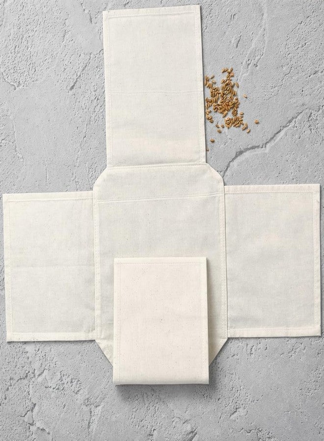 ELVORO 2 Pieces Cotton Double Layer Roti Wrap With Flaps - Muslin Cloth For Chapati And Hot Case Kitchen - Roti Cloth,Beige - Image 5