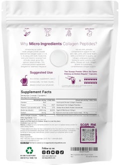 Micro Ingredients Multi Collagen Peptides Powder, 1 Pound 16 Ounce - Type I,Ii,Iii,V,X With Biotin 10,000Mcg, Hyaluronic Acid, Vitamin C - Unflavored - Keto And Paleo Friendly, Easy Dissolve, Non-Gmo  - Image 4