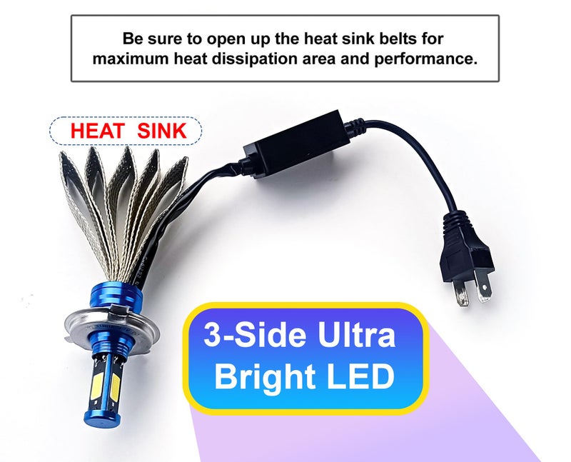 Auto Pearl High Power Z3-HS1 with Copper Strip Heatsink Headlight Led Bulb Compatible with Pulsar 220 F (Pack of 1) - Image 3