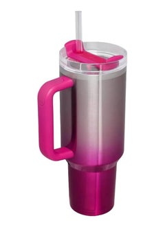 Stanley Premium 1.2L Insulated Travel Tumbler – Leakproof FlowState Lid & Reusable Straw – Double-Wall Stainless Steel for Hot & Cold Drinks – Durable, Sweatproof & BPA-Free Mug (Camelia Pink Gradient)  - Image 2