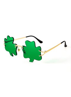 فيسيدي نظارات شمسية من نبات الشامروك الأيرلندي بمناسبة عيد القديس باتريك، زي Leprechaun الأخضر المحظوظ للنساء والرجال B2369  - Image 1