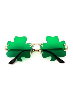 فيسيدي نظارات شمسية من نبات الشامروك الأيرلندي بمناسبة عيد القديس باتريك، زي Leprechaun الأخضر المحظوظ للنساء والرجال B2369  - Image 2
