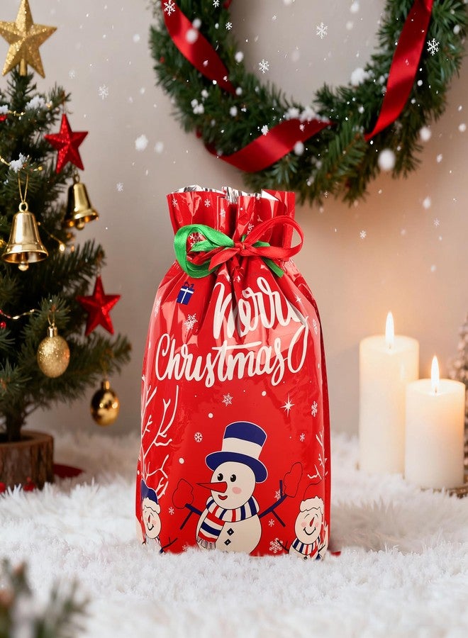 habgp 30 PCS Christmas Gift Bags, Xmas Drawstring Gift Bags Assorted Sizes for Christmas Holiday Present Wrapping & Festival Party Supplies, Large Medium Small - Image 5