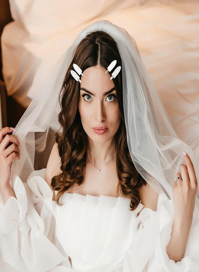 KICOSY 4PCS Bride Clips Bride to Be Bridal Hair Accessories Wedding Bridal Shower Engagement Bachelorette Party Accessories - Image 4
