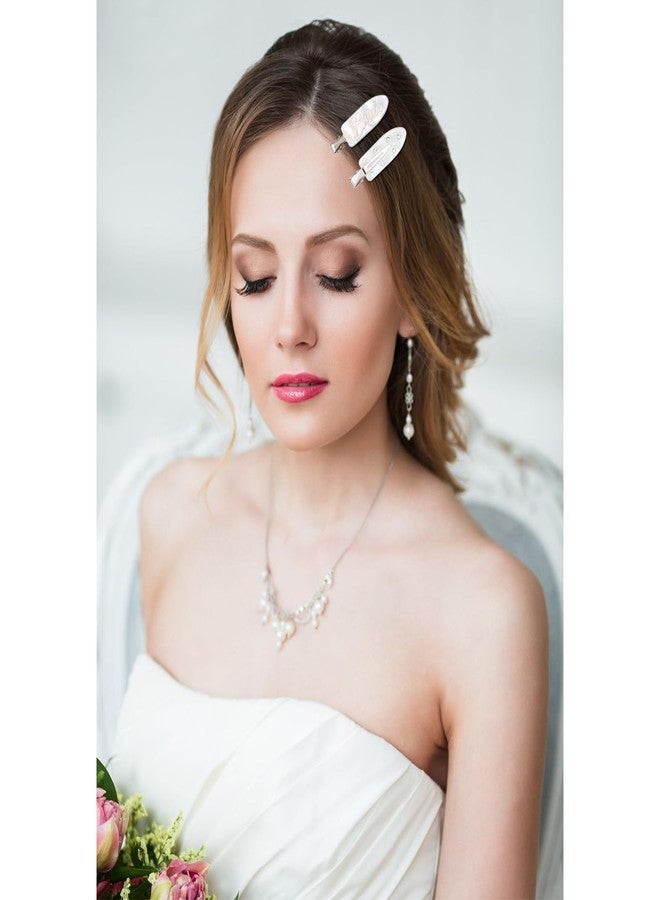 KICOSY 4PCS Bride Clips Bride to Be Bridal Hair Accessories Wedding Bridal Shower Engagement Bachelorette Party Accessories - Image 2