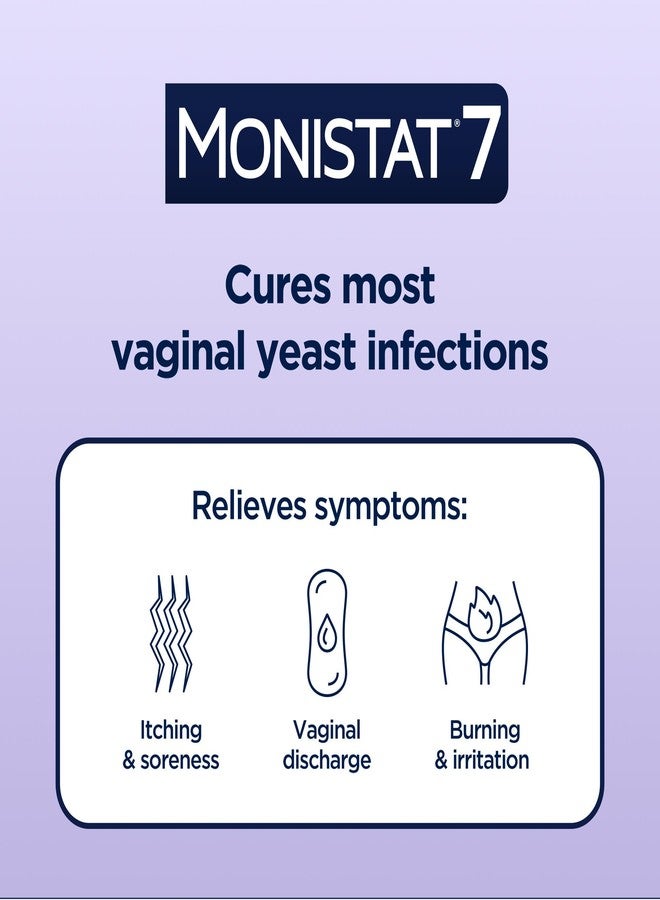 Monistat 7-Day Yeast Infection Treatment for Women, Miconazole Cream (45g Tube) & 7 Applicators, for Relief of Mild Vaginal Itching - Image 3