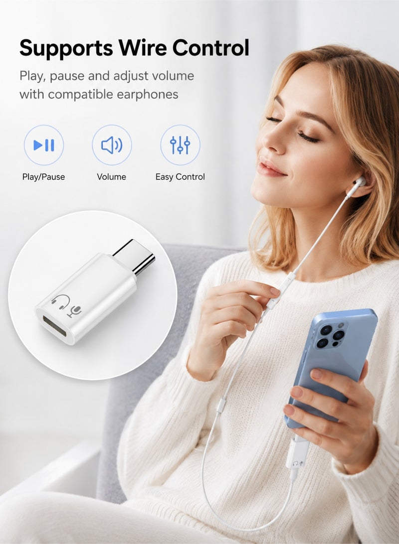 اوليو محول صوت USB-C إلى Lightning للآيفون 15 16 17 – محول سماعات عالي الجودة بتقنية DAC صوت Hi-Fi، يدعم Earpods وسماعات الرأس، تشغيل فوري بدون تأخير، تصميم صغير ومتين - Image 4