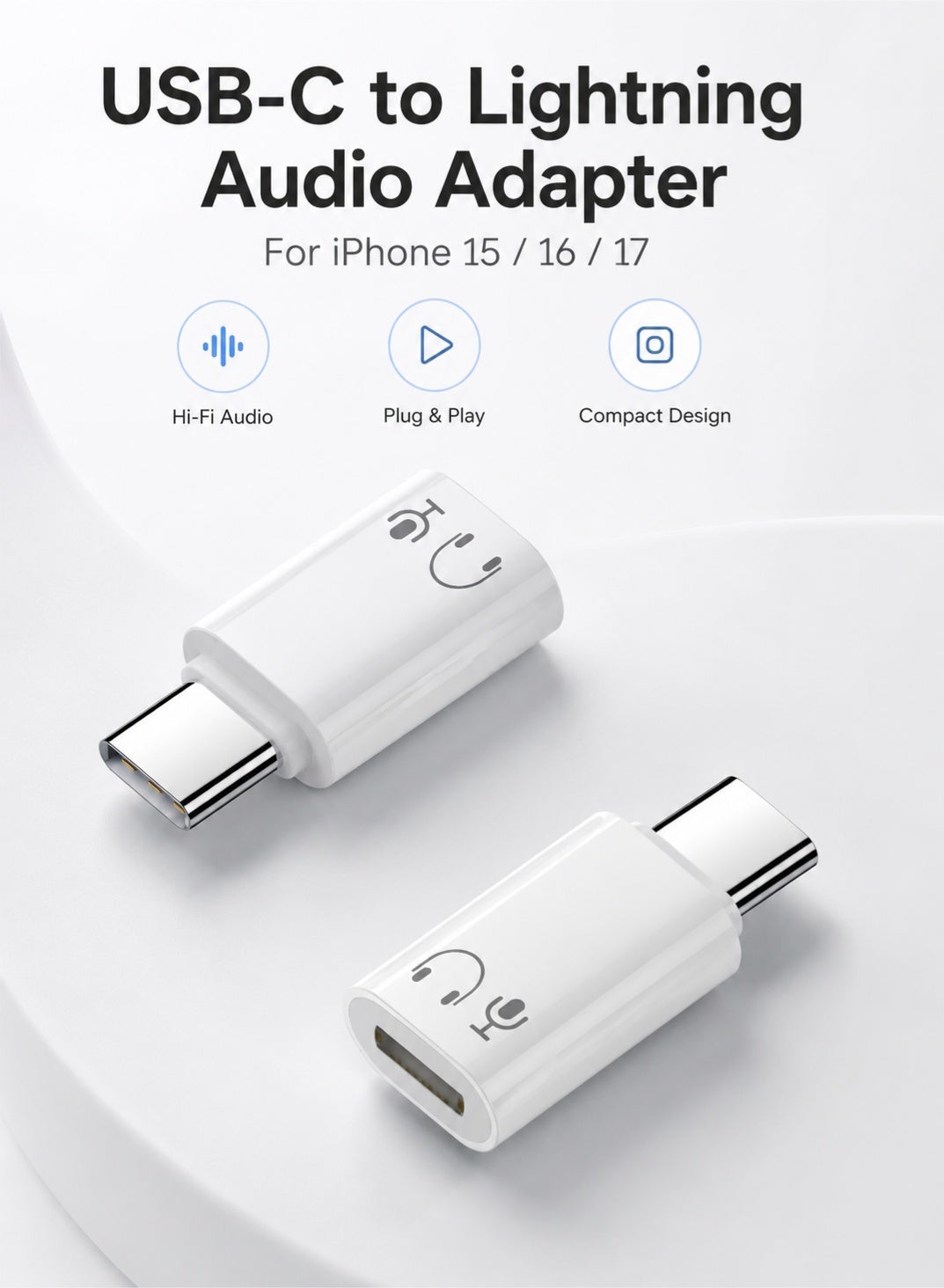 أوليو OULIYO usb-c To Lightning Audio Adapter usbc