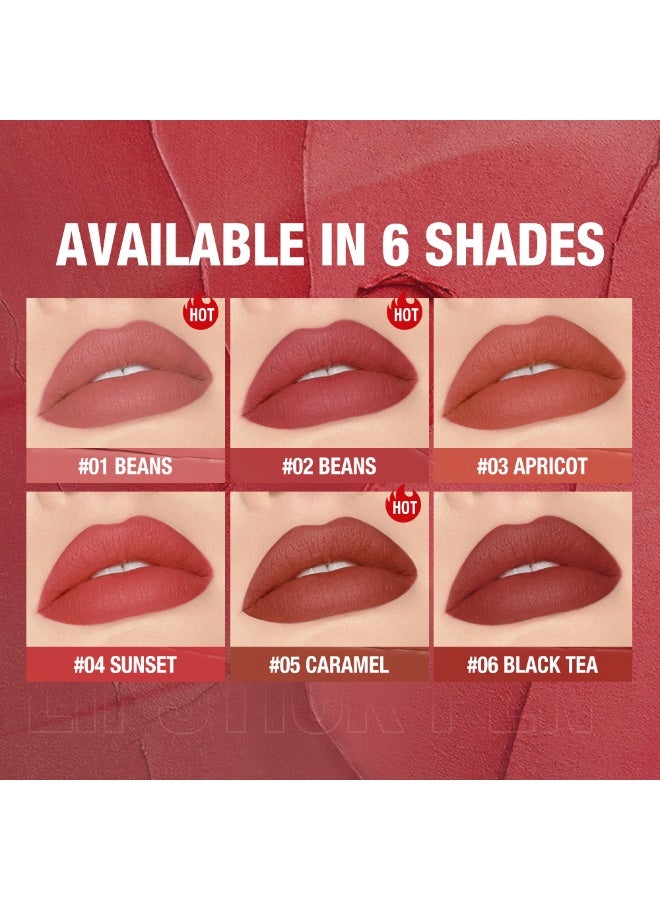 OTWOO O.TWO.O Creamy Matte Crayon Lipstick – Smooth, Long-Lasting Matte Finish (#3,APRICOT) - Image 2