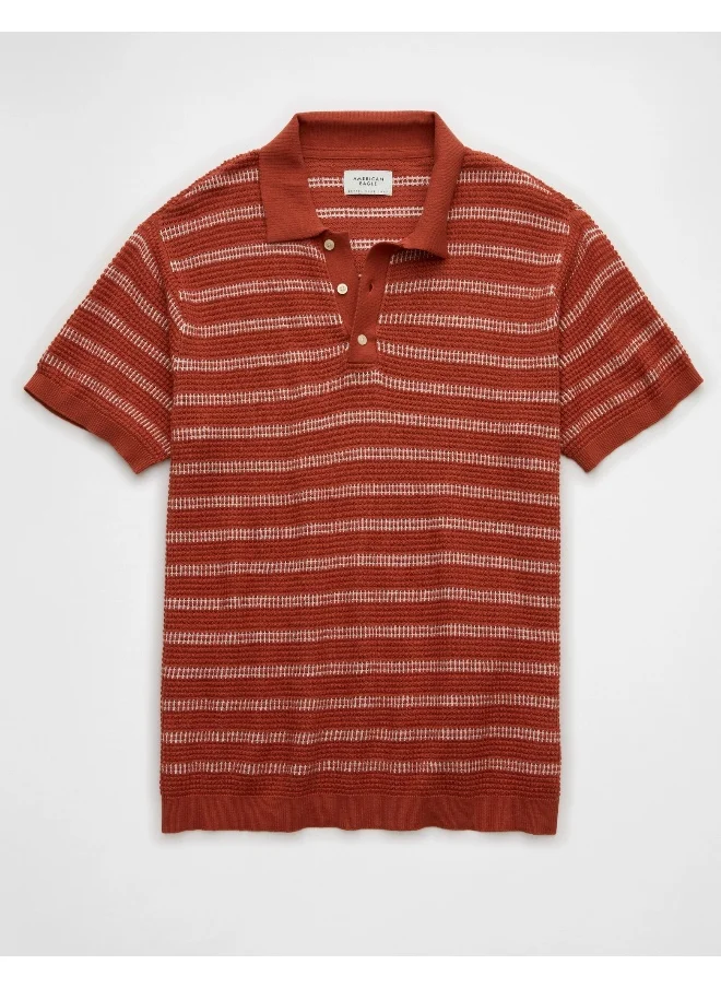 امريكان ايجل Stripe Detail Collar Polo Shirt