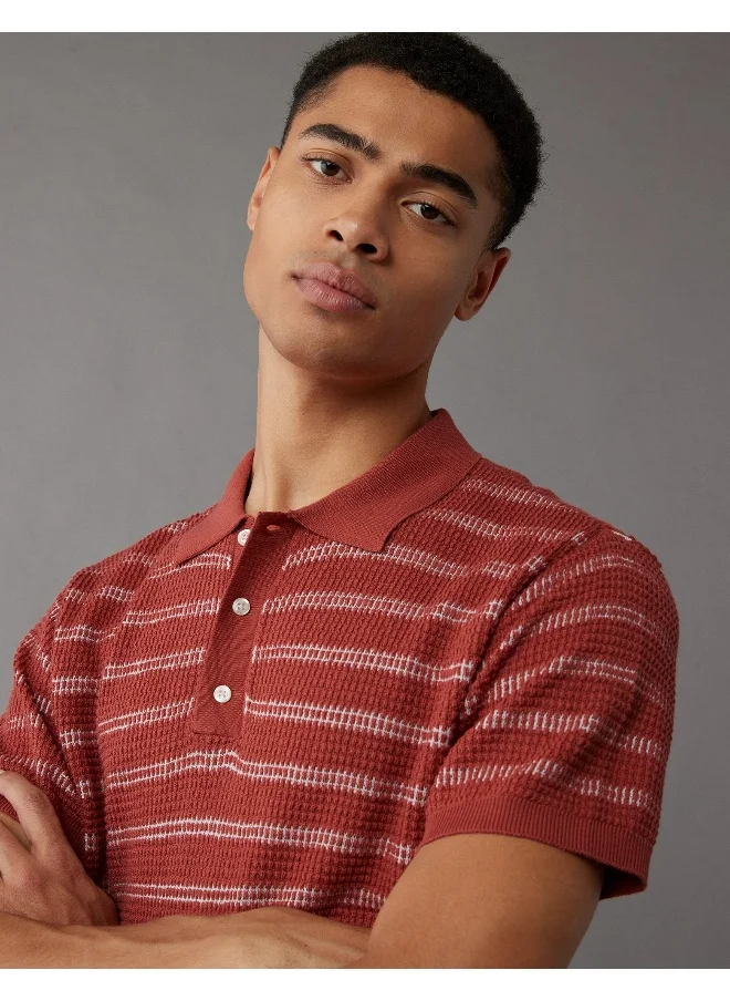 امريكان ايجل Stripe Detail Collar Polo Shirt
