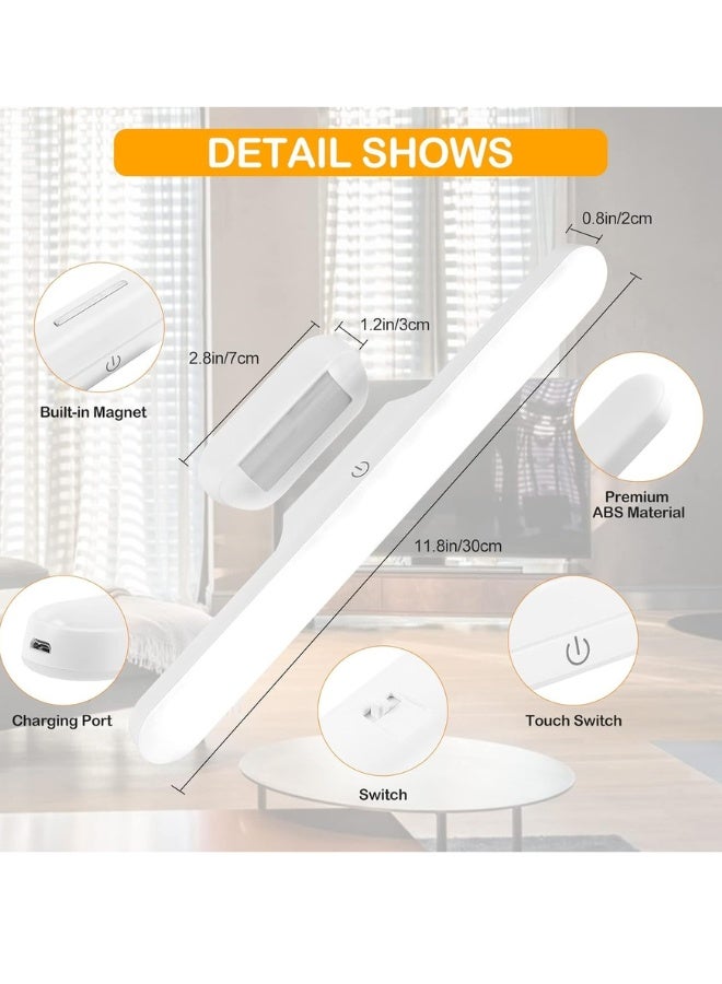 Under Cabinet Lights，Rechargeable Battery Led Lights Ba，Dimmable Led Light Bar With 3 Color Modes， USb Rechargeable，Wall Shelf, Closet, Mirror, Bedside, Kitchen Lighting - Image 3