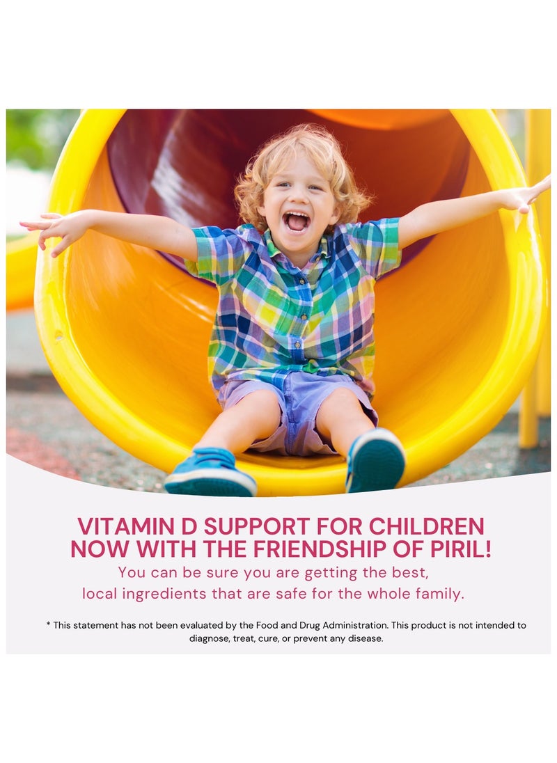 Kids Organic D3 500 IU Drops, Supports Bone healthy and Boost Immunity, Gluten Free, Sugar Free - 20 ml, Drops/Spray