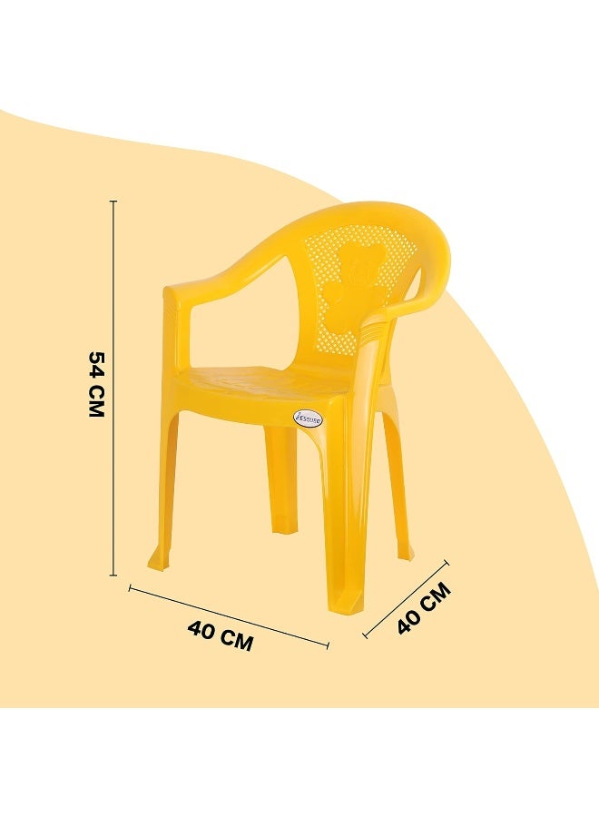ESQUBE Esqube Koala Baby Chair - Plastic Study Chair Yellow  - Image 3