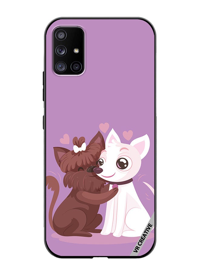 VR CREATIVE Protective Case Cover For Samsung Galaxy A71 5G Love Dog Design Multicolour - Image 1