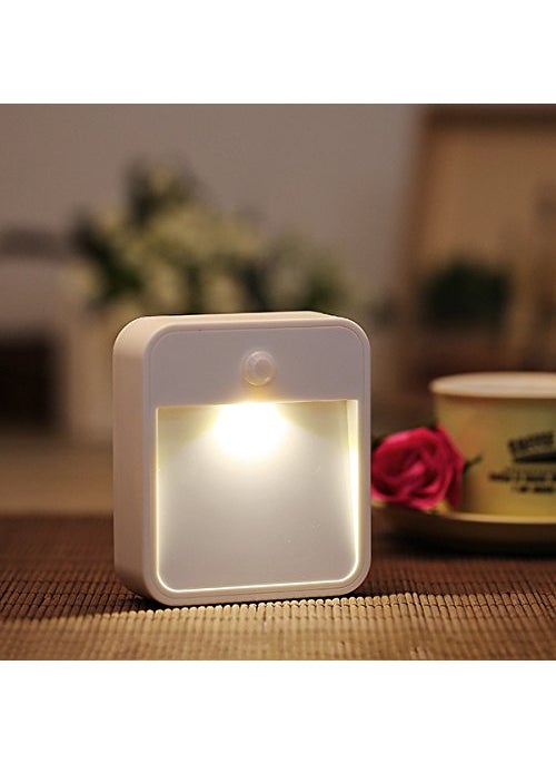 BlackT ElectroTech Blackt Electrotech BT81D Battery Powered Motion Sensing LED Stick Anywhere Wall Night Light AutoOffON Mode White  - Image 1