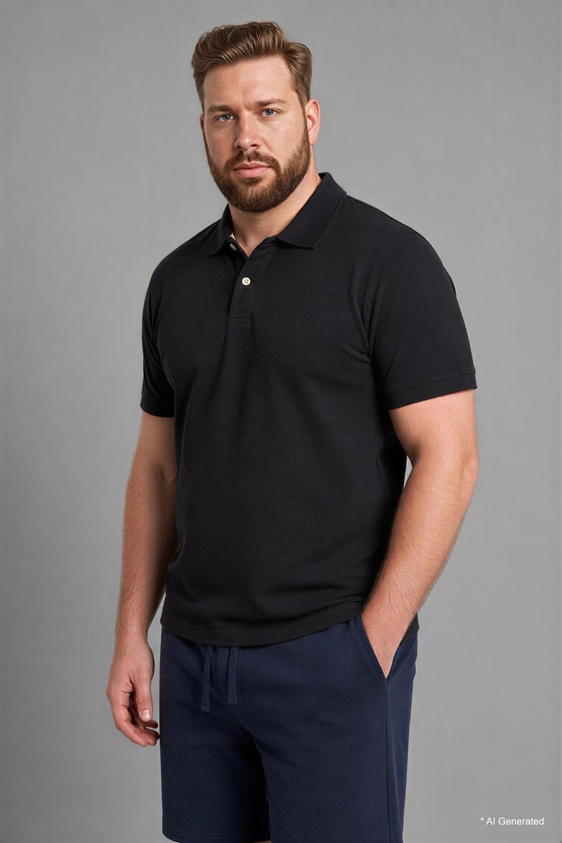 DeFacto 100% Cotton Polo T-Shirt - Image 1