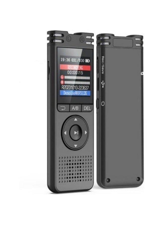 Generic 32GB Digital Voice Recorder with Playback ,Voice Activated Tape Recorder with Noise Reduction Function, 1536Kbps Sound Audio Recorder Dictaphone Recording Device with Recording Monitoring, Line-in,  - Image 1