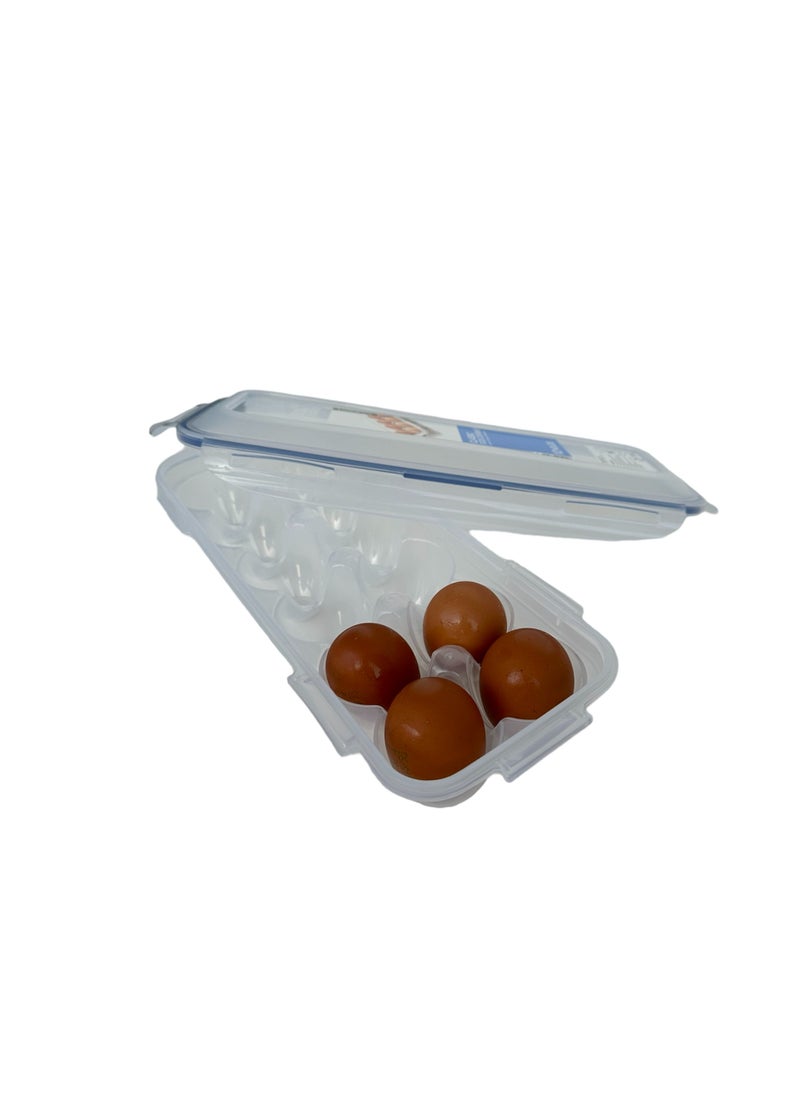 LOCK & LOCK Lock & Lock Egg Dispenser – 12 Holder BPA-Free Storage with Snap-Lock Lids for Fresh Eggs  - Image 3
