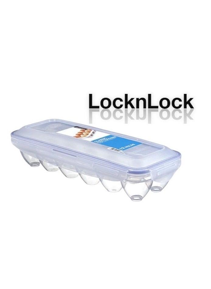 LOCK & LOCK Lock & Lock Egg Dispenser – 12 Holder BPA-Free Storage with Snap-Lock Lids for Fresh Eggs  - Image 1