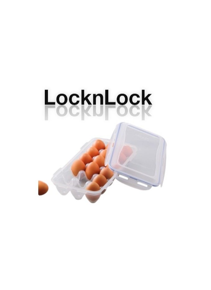 LOCK & LOCK Lock & Lock Egg Dispenser – 12 Holder BPA-Free Storage with Snap-Lock Lids for Fresh Eggs  - Image 3