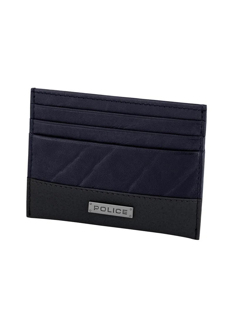 بوليس Tolerance Blue Leather Card Case