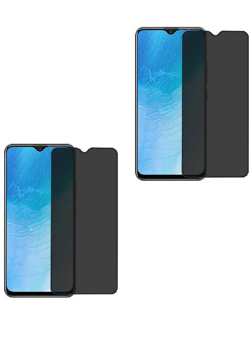 Super 2 Pieces Tempered Glass Screen Protector Anti-Spy Privacy Designed For vivo Y19 Full Screen Coverage And Bubble Free - Image 1