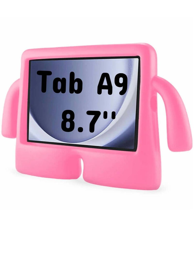 لهاتف سامسونج جالاكسي تاب A9 8.7 بوصة، حافظة iBuy للأطفال، غطاء واقٍ مضاد للصدمات للأطفال (وردي)