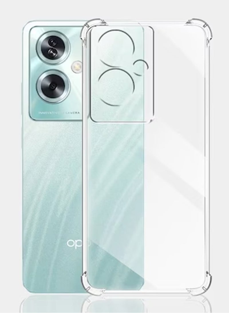 Techie جراب خلفي شفاف واقٍ لهاتف Oppo A79 مصنوع من مادة TPU مع حماية لعدسة الكاميرا - Image 3