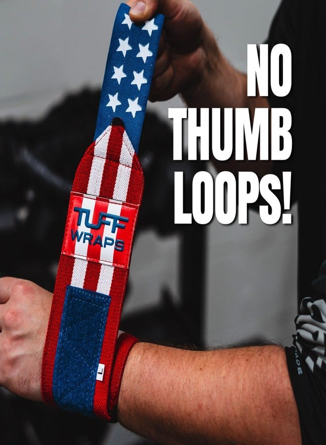 TUFF Villain 16" Wrist Wraps for Weightlifting & Powerlifting - Adjustable Support Straps for Men and Women - Ideal for Strength Training, CrossFit, Bodybuilding - Durable Comfort to Eliminate Wrist Pain - Image 2